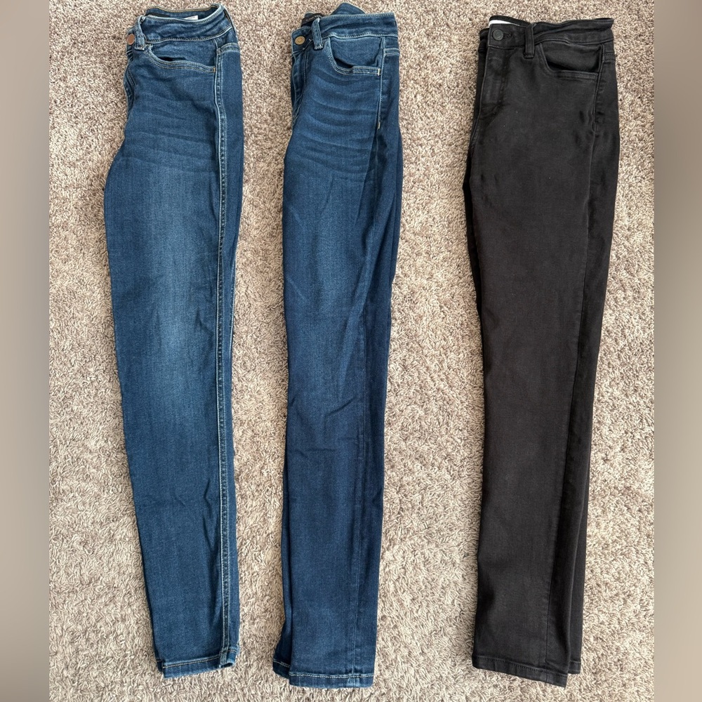 Flying Monkey High Rise Ankle Skinny Jeans Bundle Lot Of Size 26 & Size 27